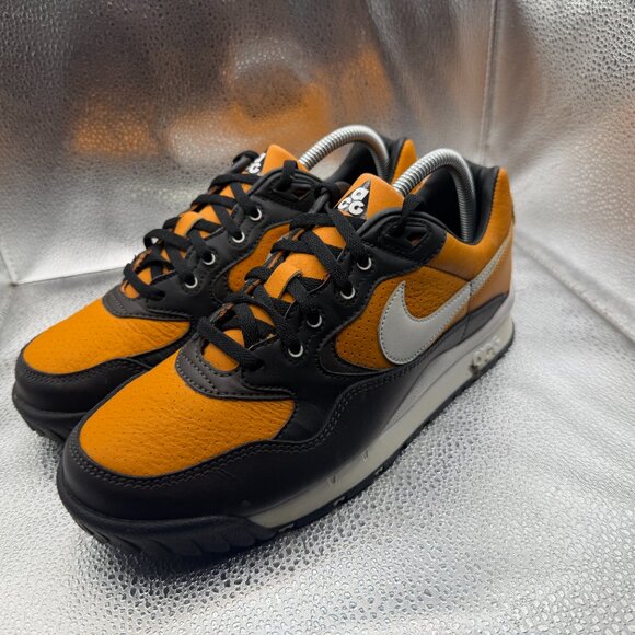 Size 7.5 Nike ACG Wildwood Black Brown Mens Leather Athletic Sneakers AO3116-800 main image 5